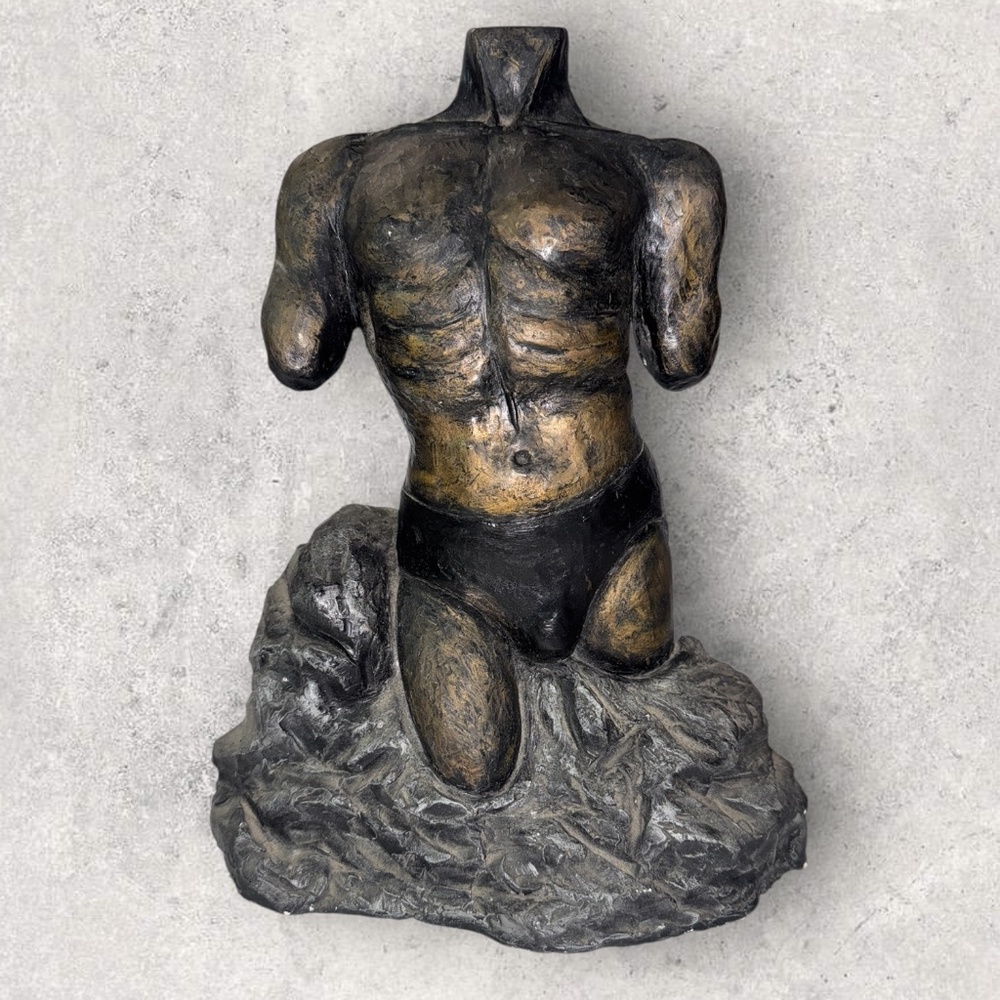 Sculpture by Martel – Man in Motion, Vintage Figurine